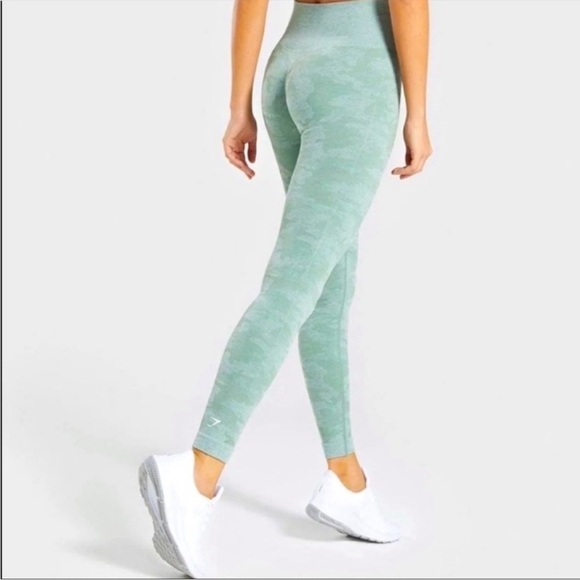 Gymshark Adapt Animal Seamless Legging Green Small - Picture 4 of 16